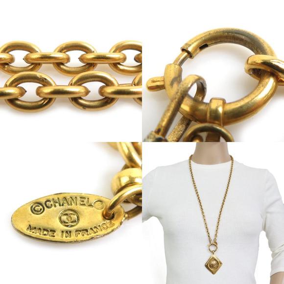 CHANEL Coco Mark Metal Gold Necklace for Women e60105i - Picture 5 of 5